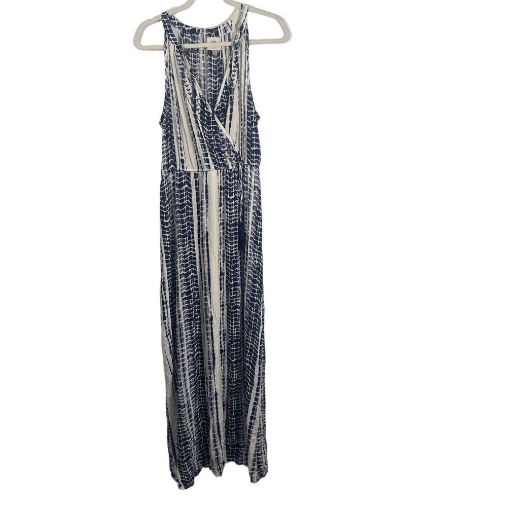 Knox Rose Navy and White Striped Maxi Dress